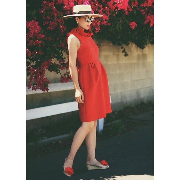 Camilyn Beth The Go Go Dress II Red Sz 0 Extra Small Preppy Old Money Academia - Picture 10 of 10